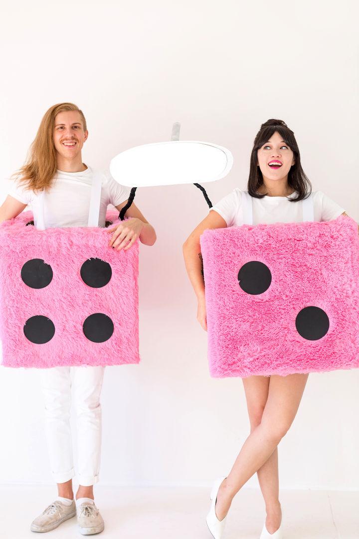 Simple Fuzzy Dice Group Costume