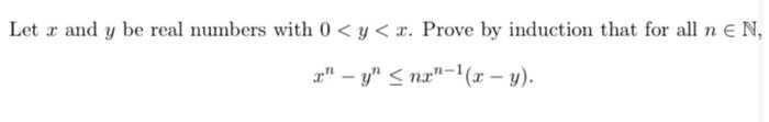 Solved Let x and y be real numbers with 0 | Chegg.com