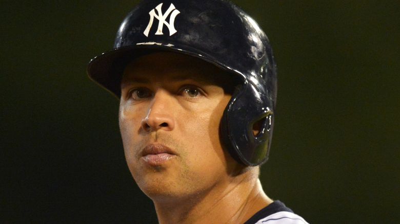 TRENTON, NJ - AUGUST 03: Alex Rodriguez #13 of the New York Yankees stands on third base during a rehab game for the Trenton Thunder against the Reading Fightin Phils at Arm & Hammer Park on August 3, 2013 in Trenton, New Jersey. (Photo by Drew Hallowell/Getty Images) 