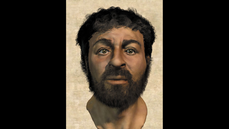 This illustration from the BBC Library depicts what scientists believe Jesus might have looked like, based on the skull of a man they found from that time period. 