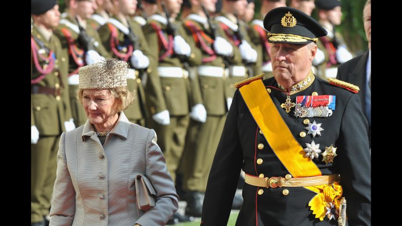 King Harald V of Norway and his wife, Queen Sonja, married in 1968. 