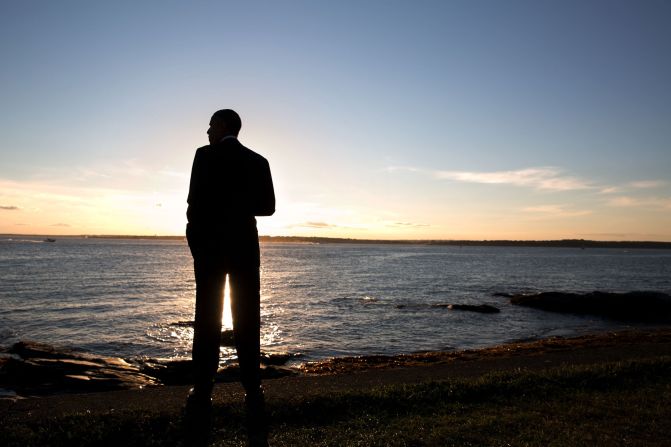 Viewing the ocean at Brenton Point in Newport, Rhode Island, on August 29, 2014. 