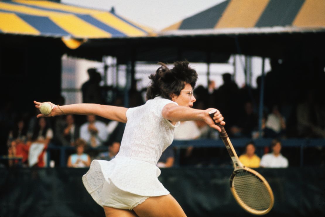 Billie Jean King was a pioneer in the quest for equal rights between men and women in tennis.