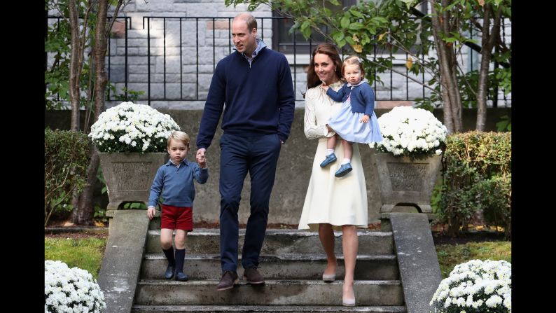 The children have not made many public appearances during the family's Canadian trip. 