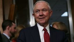 WASHINGTON, DC - FEBRUARY 02:  U.S. Sen. Jeff Sessions (R), a committee member, waits for the beginning of a meeting of Senate Environment and Public Works Committee February 2, 2017 on Capitol Hill in Washington, DC. Committee chairman Sen. John Barrasso (R-WY) suspended the rules and passed the confirm of Oklahoma Attorney General Scott Pruitt to become the next administrator of Environmental Protection Agency with only Republican votes, after Democratic members have boycotted the meeting for a second day. The confirmation will need to be voted on later by the full Senate.  (Photo by Alex Wong/Getty Images)