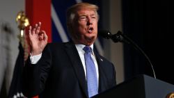 WASHINGTON, D.C.: President Donald J. Trump speaks during the Heritage Foundation's President's Club meeting on October 17, 2017 in Washington, D.C. (Martin H. Simon - Pool/Getty Images)