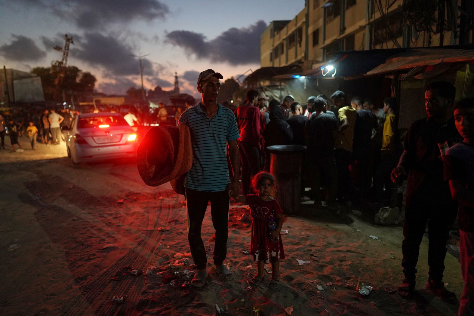 Displaced Palestinians leave an area in Khan Younis, Gaza, after the Israeli army issued a new evacuation order for parts of the city on Monday, July 22. The Israel Defense Forces said Monday that it was <a href="https://www.cnn.com/2024/07/23/middleeast/israel-gaza-war-khan-younis-humanitarian-zone-intl/index.html">reducing the size of its so-called “humanitarian zone,”</a> forcing thousands of Palestinians to flee Khan Younis amid a fresh <a href="https://www.cnn.com/2024/07/20/middleeast/israeli-airstrikes-nuseirat-gaza-intl/index.html">ground assault</a> against what the IDF said were Hamas targets.