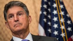 WASHINGTON, DC - JUNE 27:  U.S. Sen. Joe Manchin (D-WV) looks on during a news conference to discuss the national opioid crisis, on Capitol Hill June 27, 2017 in Washington, DC. The Democratic senators discussed the opioid issue and how it relates to the Senate health care bill being considered.  (Photo by Drew Angerer/Getty Images)