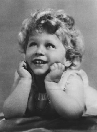 Princess Elizabeth poses for a photo at her London home in 1928.