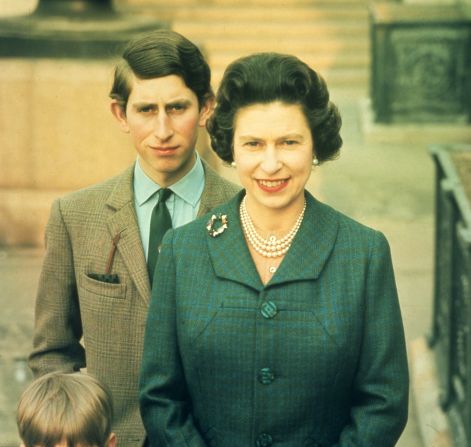 Queen Elizabeth II with her oldest son, Prince Charles, in 1969. Charles is now <a href="http://www.cnn.com/2022/09/08/europe/gallery/king-charles-iii/index.html" target="_blank">King</a>.