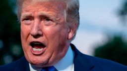 WASHINGTON, DC - JUNE 02: U.S. President Donald Trump talks to the media before he departs the White House on June 02, 2019 in Washington, DC. The president and First Lady Melania Trump will be guests of the Queen and attend a ceremony in Portsmouth to mark 75 years since the D-Day landings. (Photo by Tasos Katopodis/Getty Images)