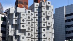 The Nakagin Capsule Tower in Tokyo. The 140 units at Nakagin represent a special part of the history of architecture and one that is worth protecting against plans to tear it down. Around half of the capsules, designed by Japanese architect Kisho Kurokawa in 1972, are currently in use as offices, art studios and second homes, but 20 of the tiny spaces are full-time homes.