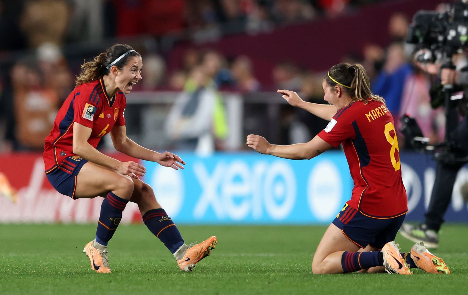 <strong>Aitana Bonmatí (Spain):</strong> Bonmatí, left, was an influential figure in <a href="http://www.cnn.com/2023/07/20/football/gallery/womens-world-cup-2023/index.html">Spain’s World Cup win</a> last year, scoring three goals and registering two assists and winning the Golden Ball for the best player in the tournament. The midfielder, who also helped her club team Barcelona win the double, <a href="https://www.cnn.com/2023/10/30/sport/lionel-messi-aitana-bonmati-ballon-dor-spt-intl/index.html">was recognized as the world’s best player </a>when she the Ballon d’Or Féminin award for the first time in October.