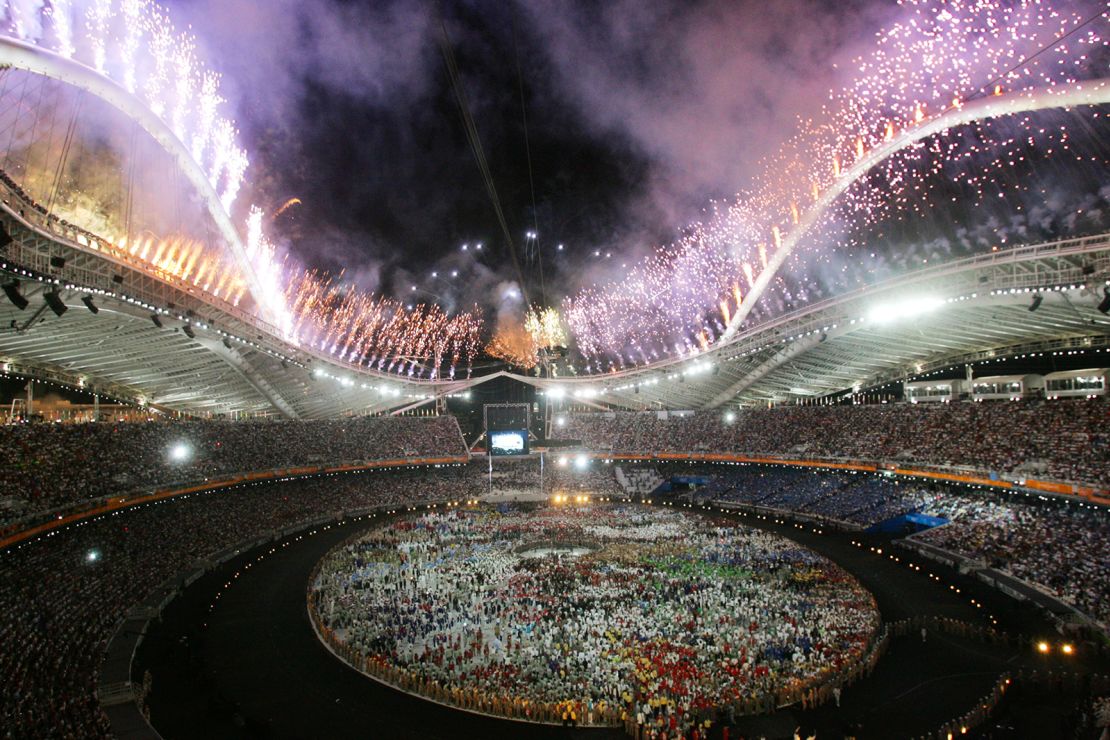 Omaira got to watch the final dress rehearsal of the opening ceremony of the Athens 2004 Olympic Games on August 13, 2004. It was an amazing experience.