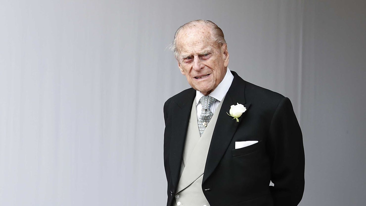 Prince Philip, Duke of Edinburgh at the wedding of Princess Eugenie of York in Windsor in 2018.