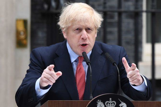 After recovering from the coronavirus, Johnson <a href="https://edition.cnn.com/2020/04/27/uk/boris-johnson-downing-street-speech-return-intl-gbr/index.html" target="_blank">returned to work</a> in late April 2020.