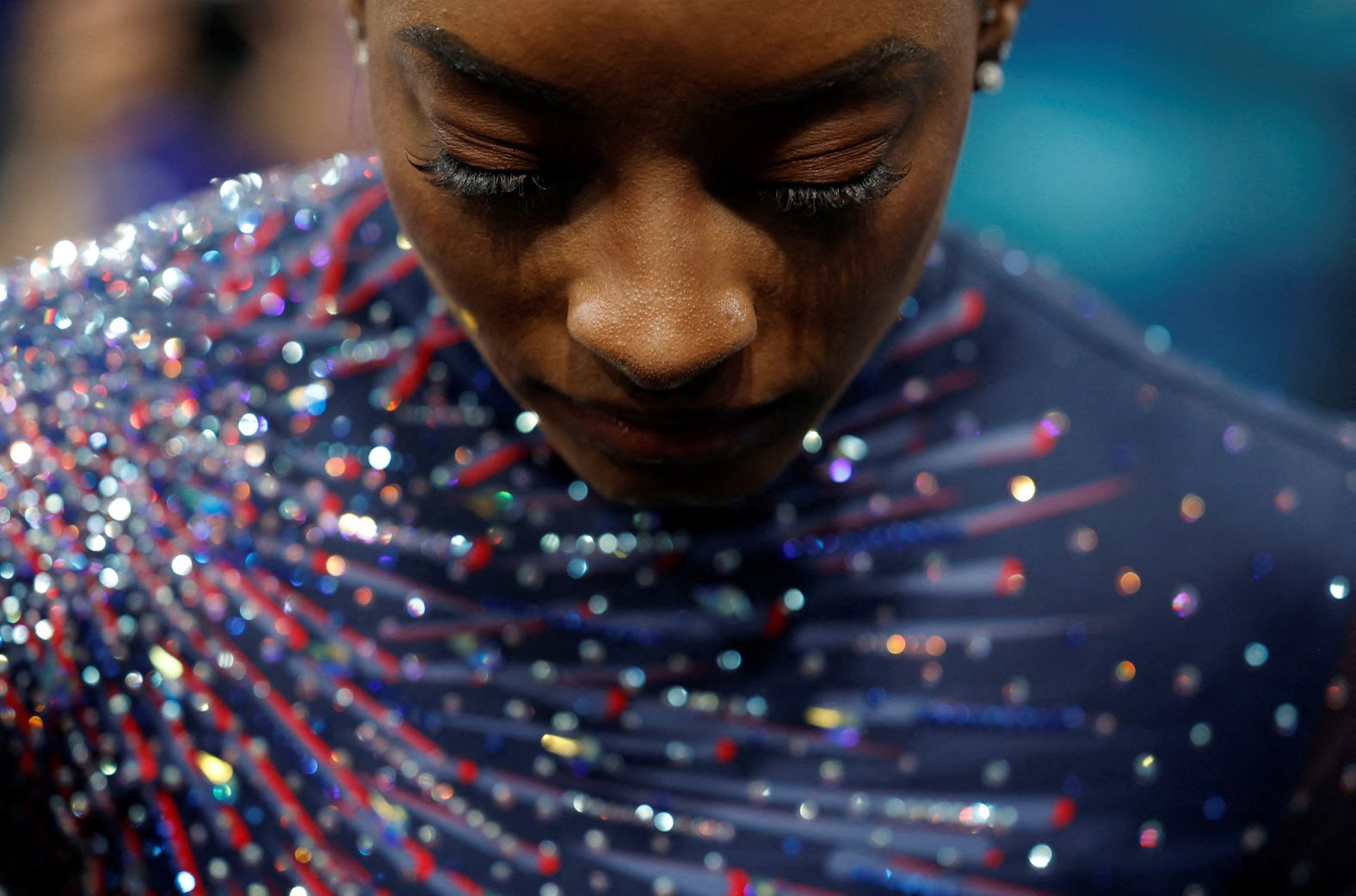 American gymnast <a href="https://www.cnn.com/2019/10/11/sport/gallery/simone-biles/index.html">Simone Biles</a> trains on Thursday, July 25. Biles is looking to regain the individual all-around title she won in the 2016 Olympics.