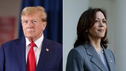 Former President Donald Trump and Vice President Kamala Harris.