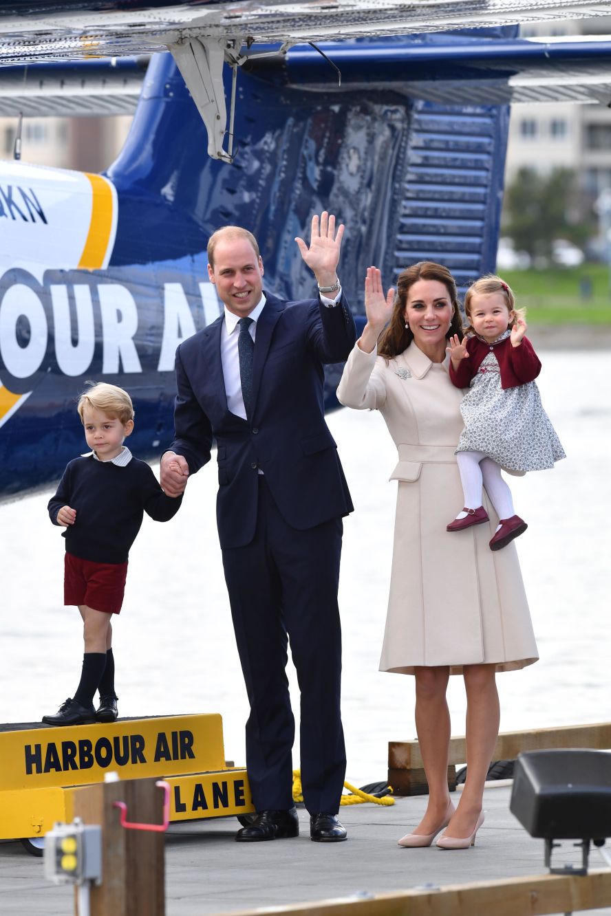 Charlotte is held by her mother as her family ends <a href="http://www.cnn.com/2016/09/24/world/gallery/royals-visit-canada-sept-2016/index.html" target="_blank">an eight-day tour of Canada</a> in October 2016. At left is her brother George and her father.