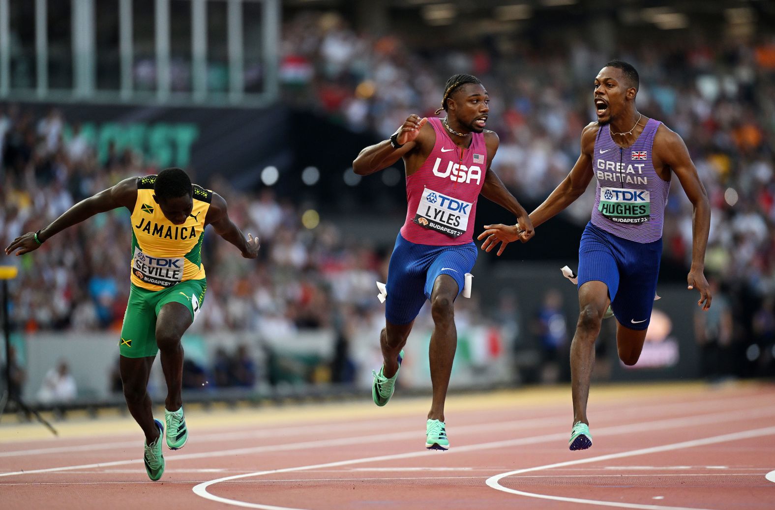 <strong>Noah Lyles (United States):</strong> Lyles established himself as the fastest man in the world at last year’s World Championships, winning the 100 meters with a personal-best time of 9.83 seconds before claiming a third-straight crown in the 200. <a href="https://www.cnn.com/2024/03/21/sport/noah-lyles-paris-olympics-sprinting-spt-intl/index.html">He’ll be looking to pull off the double in Paris</a>, and he’ll also be competing in the 4x100 relay.