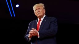 Former U.S. President Donald Trump speaks during the Conservative Political Action Conference (CPAC) at The Rosen Shingle Creek on February 26, 2022 in Orlando, Florida. 