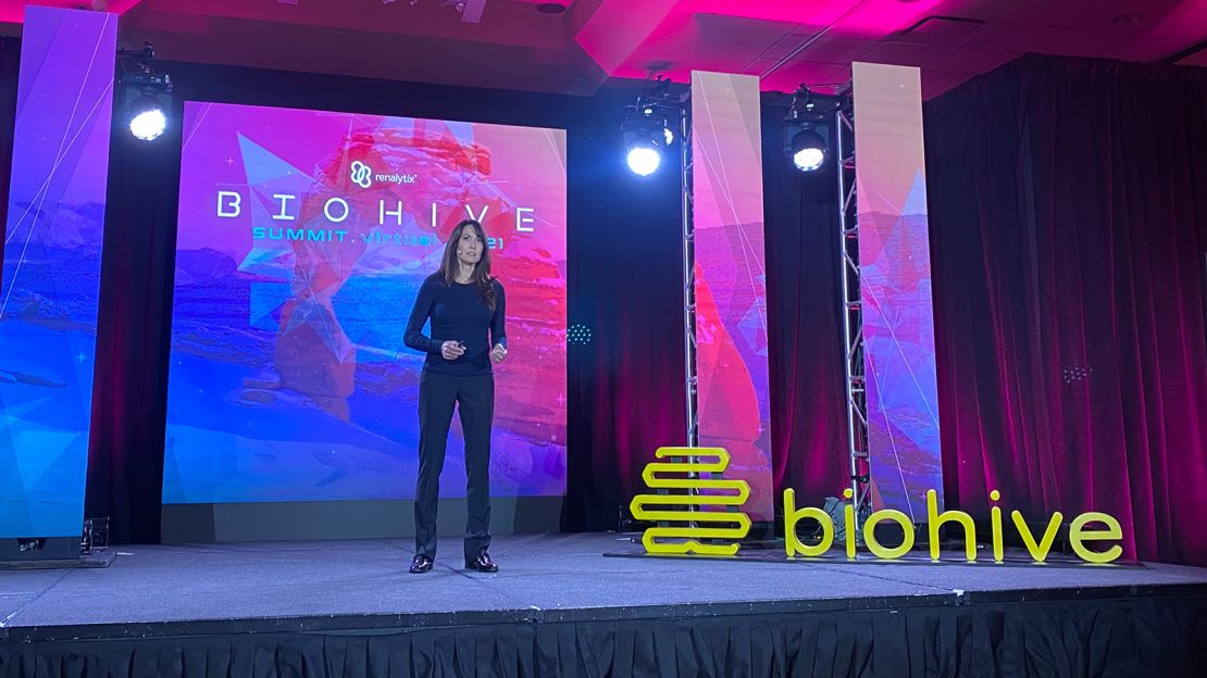 Schneider Williams speaks about LBD awareness and research at the 2021 BioHive Summit in Utah.