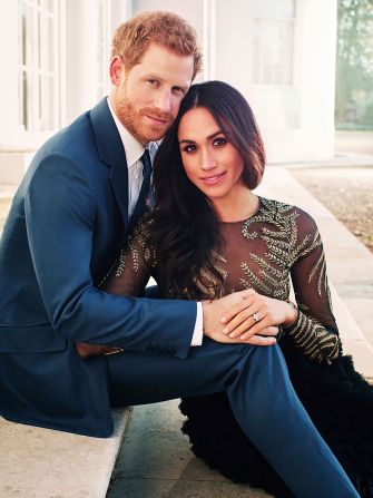 This engagement photo <a href="https://www.cnn.com/2017/12/21/europe/prince-harry-meghan-markle-official-photos-intl/index.html" target="_blank">was released by Kensington Palace</a>.