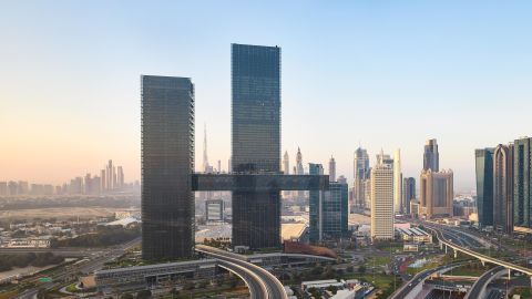 The newly opened One Za'abeel in Dubai is home to the world's longest cantilever building, a 220-meter-long glass corridor that seemingly levitates between towers on either side. The lifestyle destination is also home to the United Arab Emirate's longest suspended infinity pool.