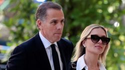 Hunter Biden arrives with his wife Melissa Cohen Biden at the federal court for his trial on criminal gun charges in Wilmington, Delaware, on June 10, 2024.