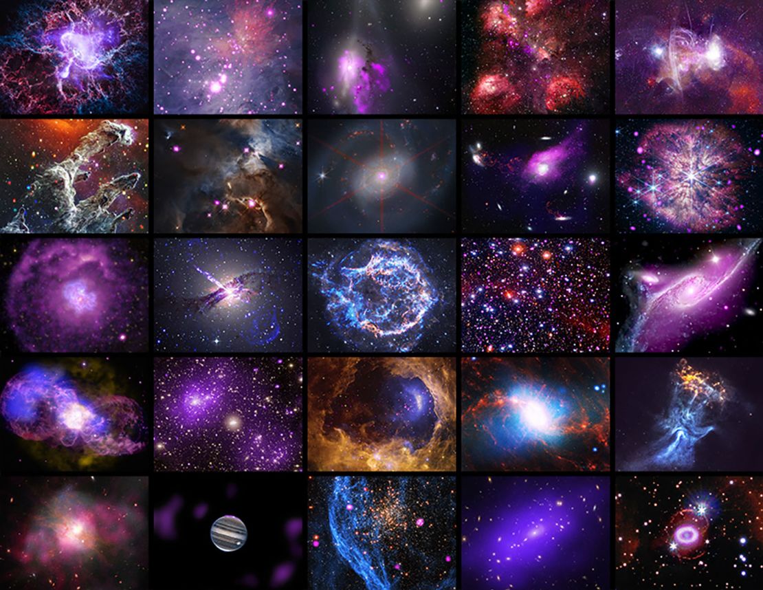 To mark its 25th anniversary, astronomers released 25 new images Chandra has taken of nebulae, supernovas and galaxy clusters.