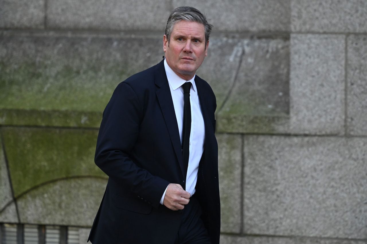 UK opposition Labour leader Keir Starmer is seen in November 2021 in London.