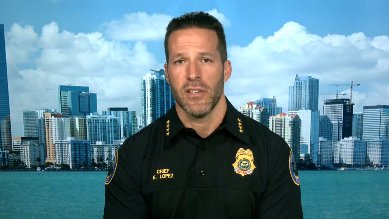 Doral, Florida, Police Chief Edwin Lopez talks to CNN on Tuesday.
