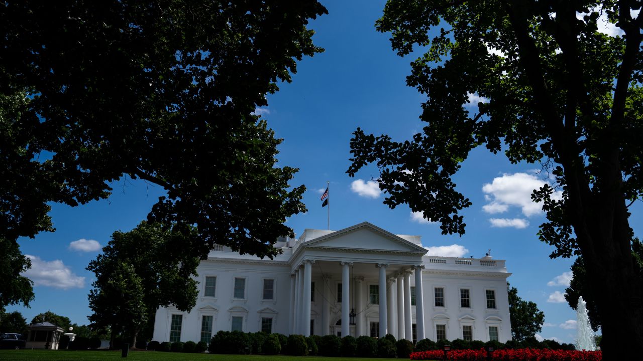 The White House is seen on June 11, 2024 in Washington, DC.