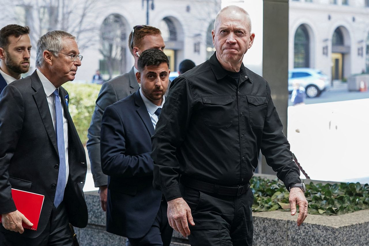 Israeli Defense Minister Yoav Gallant arrives for a meeting with US Secretary of State Antony Blinken at the State Department on March 25.