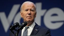 US President Joe Biden speaks on economics during the Vote To Live Properity Summit at the College of Southern Nevada in Las Vegas, Nevada, on July 16.