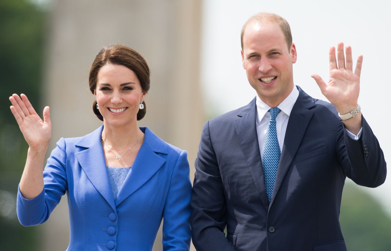 Prince William and Catherine are seen in Berlin on July 19, 2017.