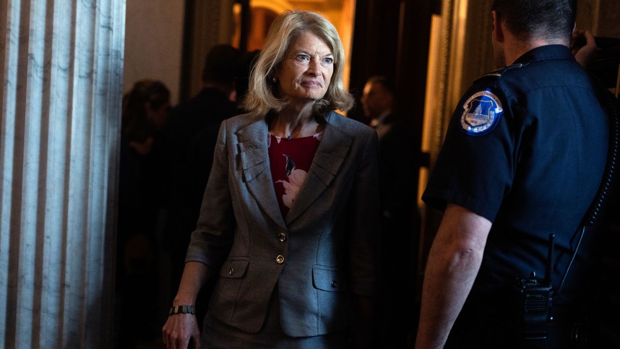 Sen. Lisa Murkowski is seen in the U.S. Capitol on Wednesday, May 31.