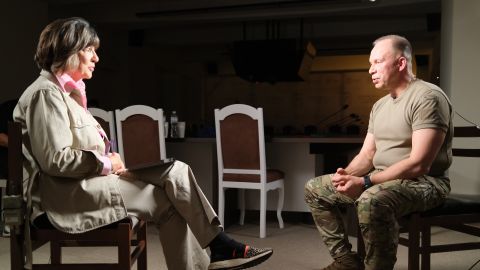 CNN's Christiane Amanpour interviews Ukraine's army chief, Oleksandr Syrskyi.