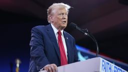 Republican presidential candidate former President Donald Trump speaks at the Road to Majority conference in Washington, Saturday, June 22, 2024.