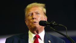 Republican presidential candidate former President Donald Trump speaks at a campaign rally, Saturday, June 22, 2024, at Temple University in Philadelphia. (AP Photo/Chris Szagola)