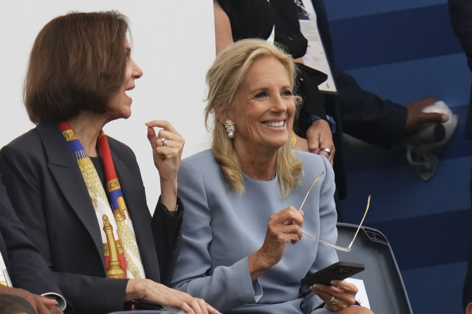 Jill Biden, the first lady of the United States, attends the opening ceremony.