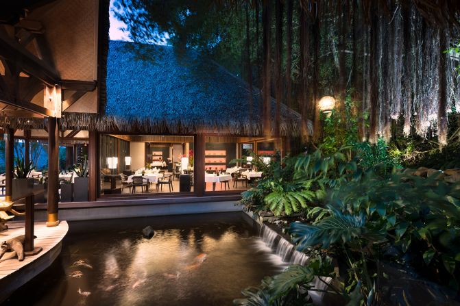 <strong>Conrad Bora Bora: </strong>The Conrad Bora Bora resort's Banyan restaurant offers modern Chinese cuisine in an exquisite setting.