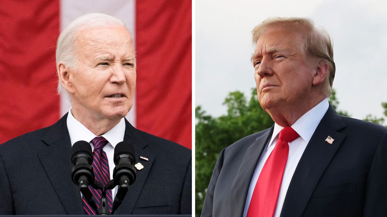 President Joe Biden and Former President Donald Trump.