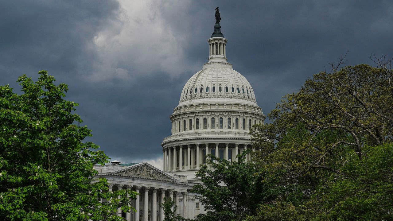 The US Capitol dome is seen on Capitol Hill on April 18, 2024 in Washington, DC. 