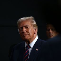 Former President Donald Trump at the 2024 Republican National Convention hosted at the Fiserv Forum in Milwaukee, Wisconsin, on July 17, 2024. (Bernadette Tuazon/CNN)