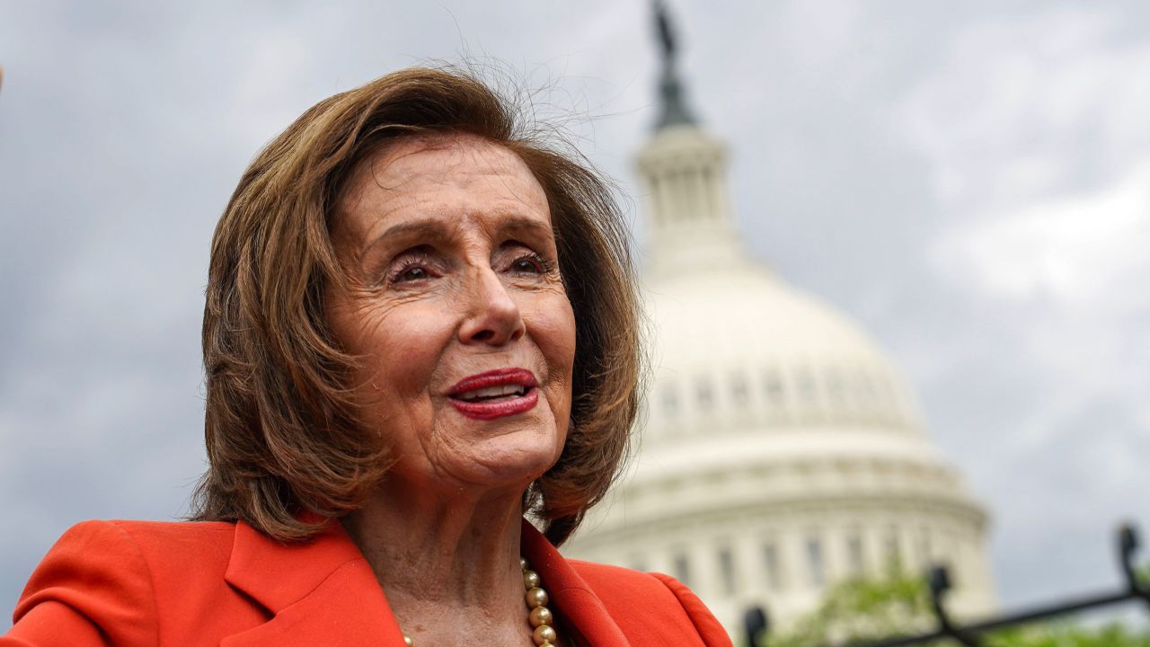 Rep. Nancy Pelosi speaks on Capitol Hill on April 18 in Washington, DC.