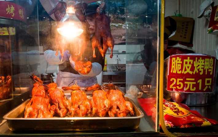 Number five on Time Out's list is Beijing, China. Time Out names the city's signature dish as peking duck. Time Out suggests eating it at one of the city's many night markets.