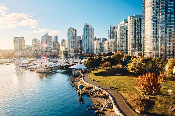 <strong>7. Vancouver, Canada: </strong>Vancouver was one of the Canadian cities that saw a decline in its scores for infrastructure, tying for seventh place with an Australian city on this year’s list.
