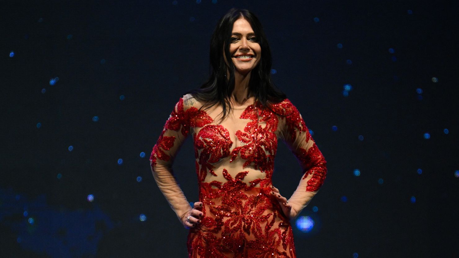 Miss Universe Buenos Aires 2024 Alejandra Rodriguez competes during the final of the Miss Universe Argentina beauty contest on May 25, 2024.