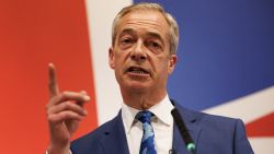 LONDON, ENGLAND - JUNE 03: New Reform UK leader Nigel Farage announces that he will stand during the upcoming general election during a press conference on June 3, 2024 in London, England. Nigel Farage announces he is to stand as a candidate in the forthcoming General Election as he takes over as leader of The Reform Party from Richard Tice.  (Photo by Dan Kitwood/Getty Images)